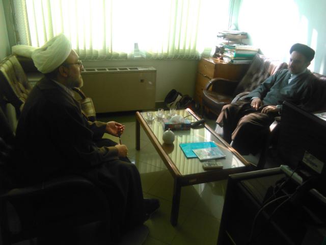 دیدار حجت الاسلام و المسلمین سینایی با ریاست سازمان تبلیغات اسلامی حجت الاسلام و المسلمین خاموشی